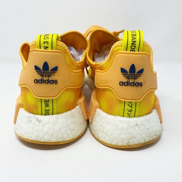 Adidas Yellow/Orange NMD R1 Casual Sneakers Lace Up Men's Size 13 EUC - Picture 4 of 9